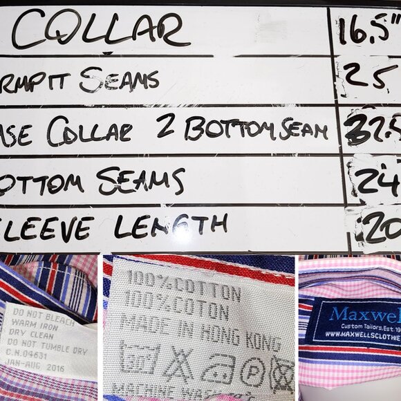 Men's Tailored Striped Shirt By Maxwell Clothiers, Hong Kong, Colors POP! - Picture 9 of 9
